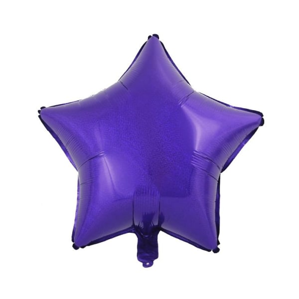 Realmax holografisk folieballong (förpackning med 10) One Size Solid Pu Solid Purple One Size