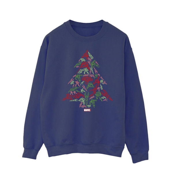 Marvel Mens Avengers Julgran Sweatshirt XXL Marinblå Navy Blue XXL