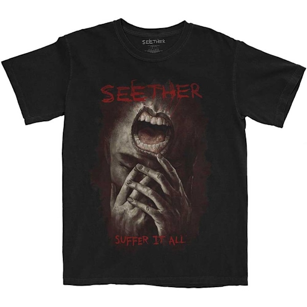 Seether Unisex Vuxen Suffer It All T-Shirt XXL Svart Black XXL