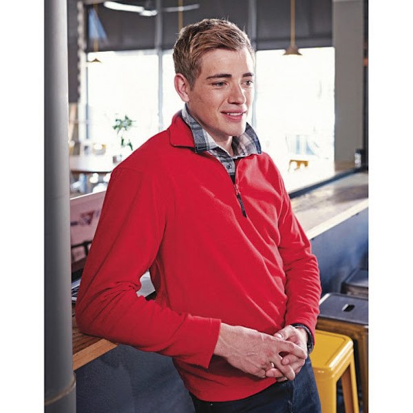 Regatta Herr Micro Zip Neck Fleece Top (170 GSM) L Classic Red Classic Red L