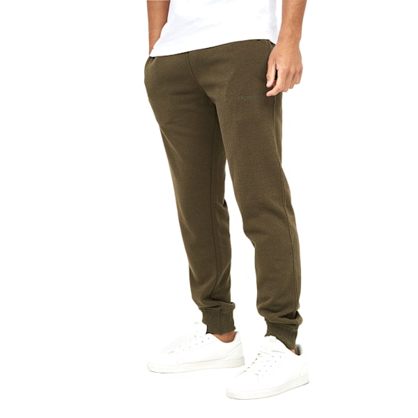 Crosshatch Mayview Joggingbyxor för män L Mörk oliv Dark Olive L