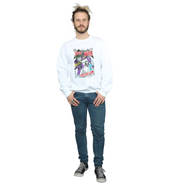 DC Comics Män Batman Joker Playing Card Cover Sweatshirt M Whi White M