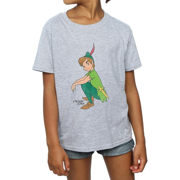 Peter Pan Girls Classic Cotton T-Shirt 12-13 år Sports Grey Sports Grey 12-13 Years