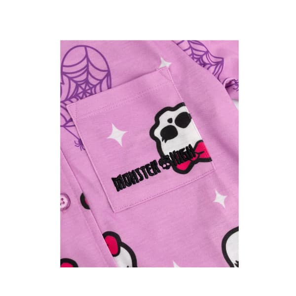 Monster High Flickor Karaktär Lång Pyjamas Set 5-6 År Rosa Pink 5-6 Years