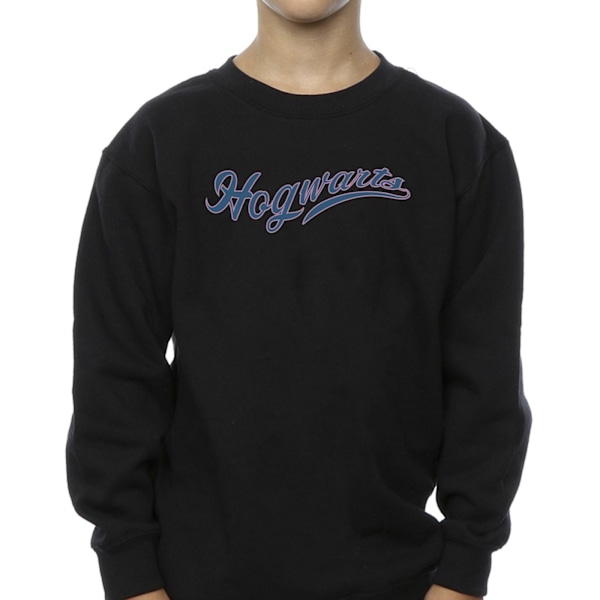 Harry Potter Pojkar Hogwarts Skrivande Sweatshirt 12-13 År Svart Black 12-13 Years