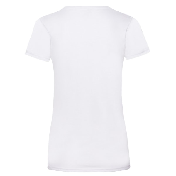 Fruit of the Loom Dam/Dam Valueweight Lady Fit T-shirt 10 White 10 UK