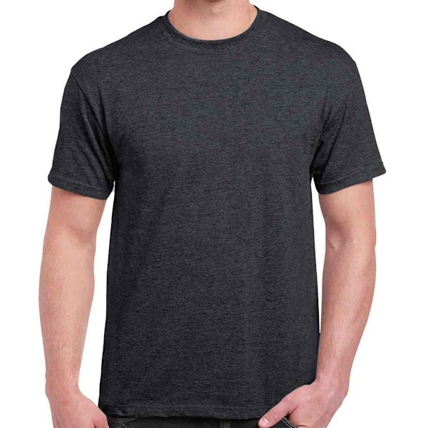 Gildan Herr Ultra Cotton T-Shirt 5XL Mörk Heather Dark Heather 5XL