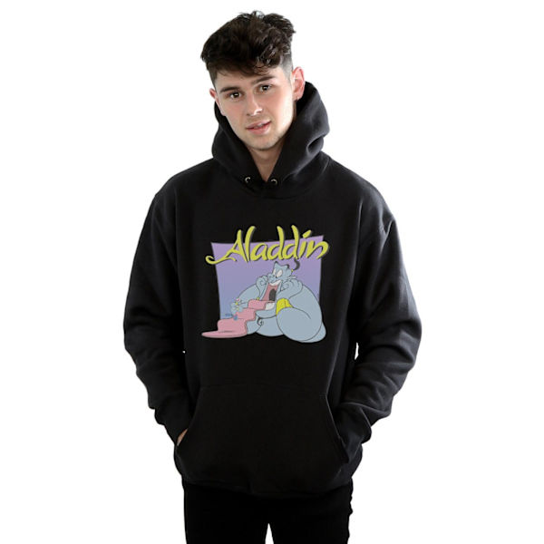 Disney Herr Aladdin Genie Wishing Dude Hoodie XL Svart Black XL
