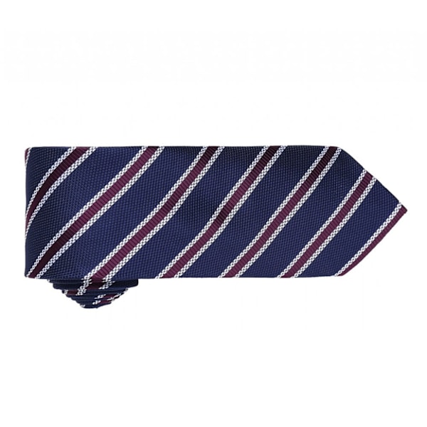 Premier Herr Waffle Stripe Formell Business Slips (2-pack) En Navy/Aubergine One Size
