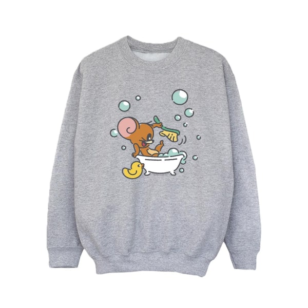 Tom And Jerry Girls Badtid Sweatshirt 12-13 År Sports Grå Sports Grey 12-13 Years