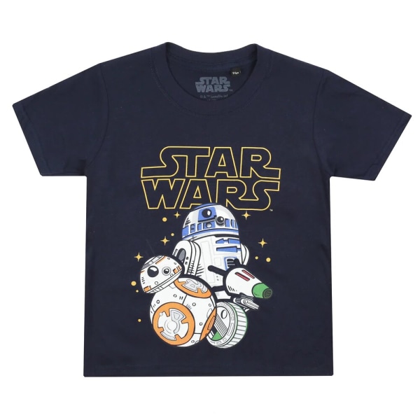 Star Wars Boys Droids T-shirt 7-8 Years Navy Navy 7-8 Years