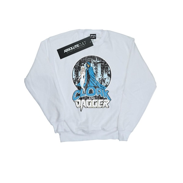 Marvel Boys Cloak And Dagger Retro Sweatshirt 9-11 År Vit White 9-11 Years