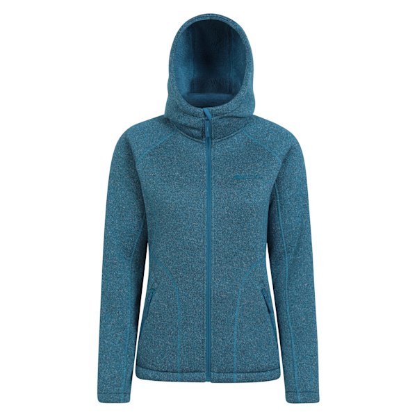 Mountain Warehouse Dam/Damer Nevis Faux Fur Fodrad Full Zip Teal 14 UK