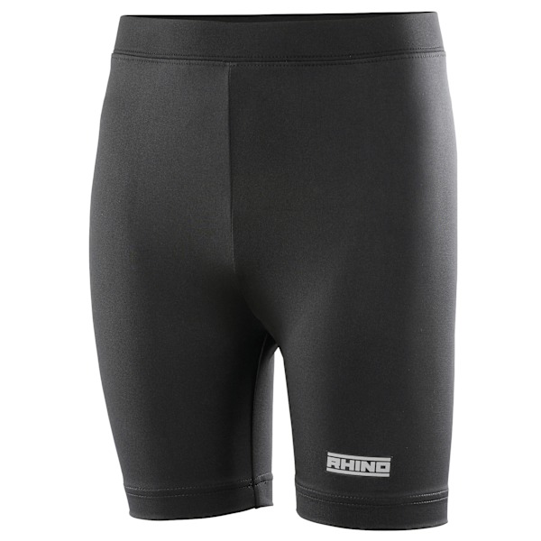 Rhino Barnunderkläder Termiska Sport Baslager Shorts för Pojkar Black LY-XLY