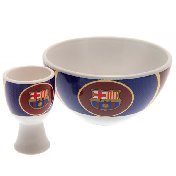 FC Barcelona Unisex Vuxen Frukostset En Storlek Vit/Blå/Maroon White/Blue/Maroon One Size