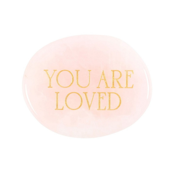 Something Different You Are Loved Rosékvarts Handsten En Storlek Pink/Gold One Size