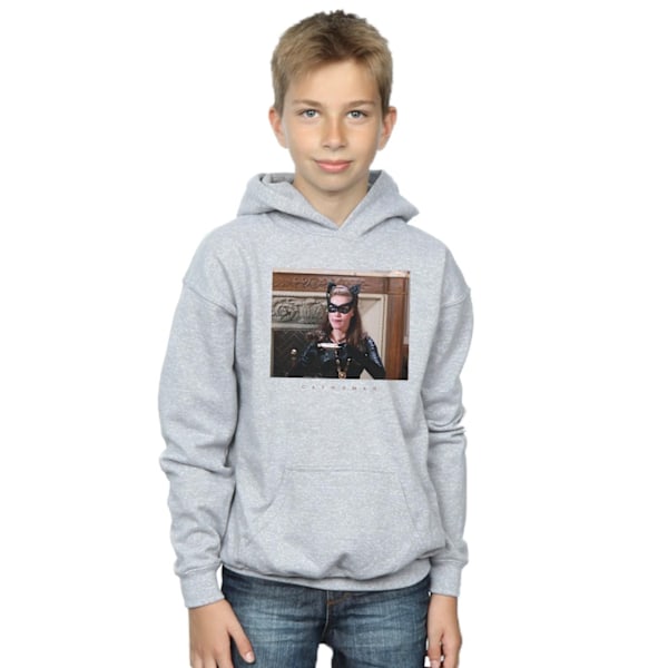 DC Comics Boys Batman TV-serie Catwoman Foto Hoodie 7-8 år Sports Grey 7-8 Years