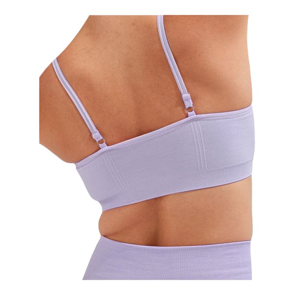 TriDri Dam/Kvinnor Melange Seamless 3D Sport-BH S Lila Lilac S