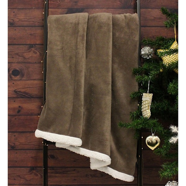 Riva Paoletti Luxe Sherpa Fleecefilt 127 x 152cm Mokka Mocha 127 x 152cm