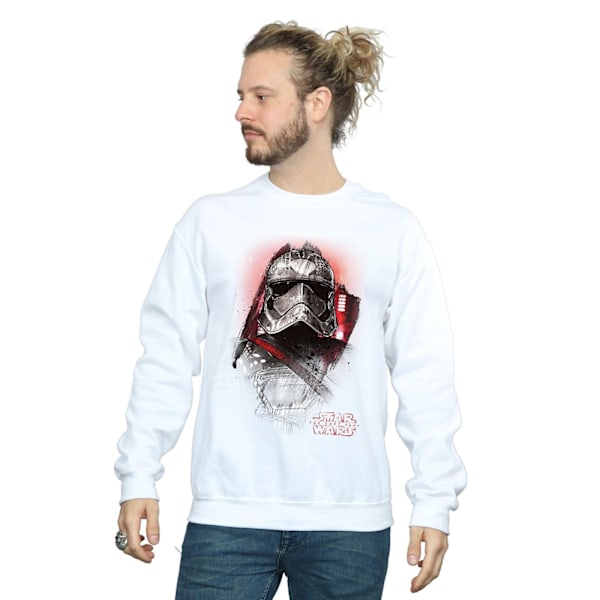 Star Wars The Last Jedi Captain Phasma Borstad Sweatshirt för män White M