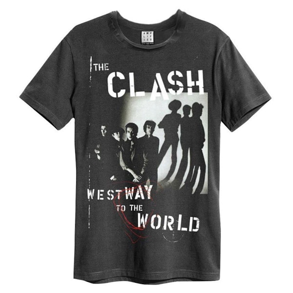 Amplified Unisex Adult Westway To The World The Clash T-Shirt X Charcoal XS