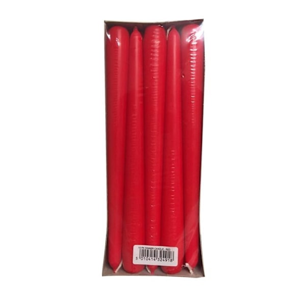 Prices Middagsljus (10-pack) En Storlek Röd Red One Size