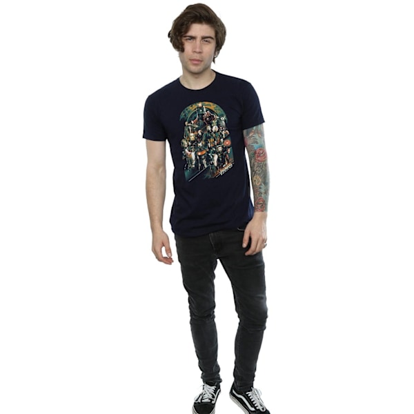 Avengers Infinity War Herrkaraktärer Bomull T-shirt XXL Marinblå B Navy Blue XXL