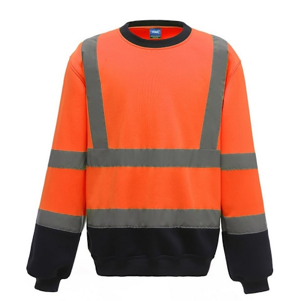 Yoko Unisex Hi-Vis Sweatshirt L Orange/Marinblå Orange/Navy L