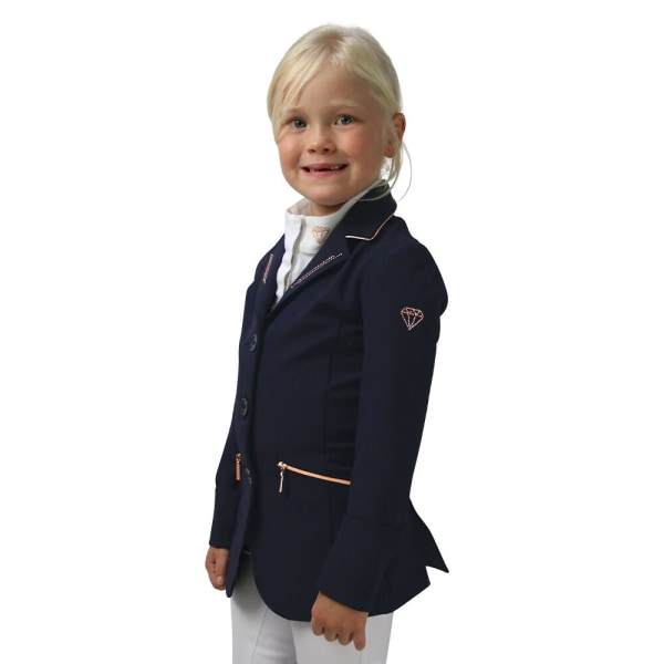 Hy Childrens/Kids Cadiz Mizs Competition Jacket 7-8 Years Navy/ Navy/Rose Gold 7-8 Years