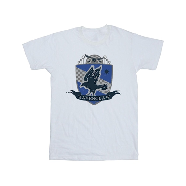 Harry Potter T-shirt med Ravenclaw-bröstmärke för män, 4XL, vit White 4XL