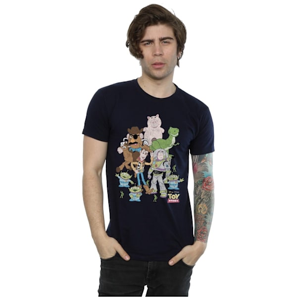 Disney Toy Story Group T-shirt XXL Deep Navy för män Deep Navy XXL
