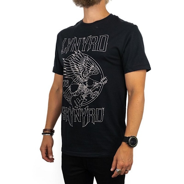 Lynyrd Skynyrd Unisex Vuxen 73 Eagle Gitarr T-Shirt L Svart Black L