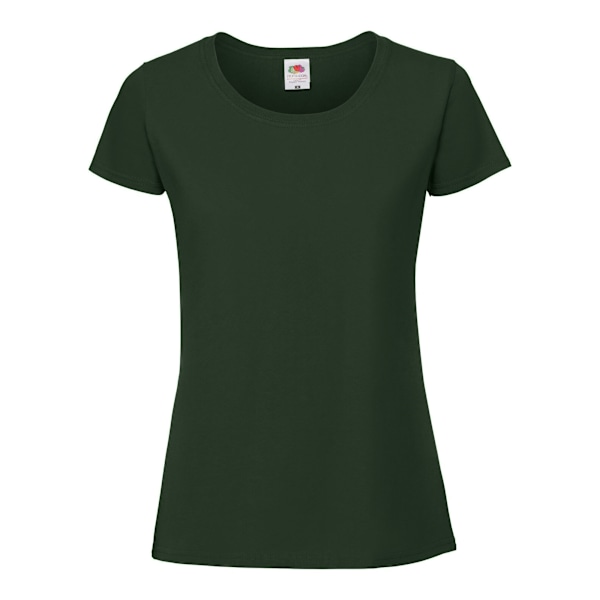 Fruit Of The Loom Dam T-shirt i Ringspun Premium, Damstorlek, Storlek M, UK Bottle Green M UK