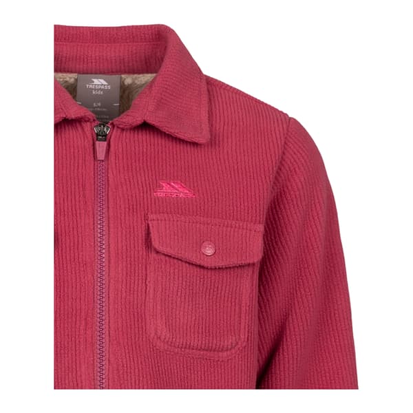 Trespass Westunder Fleece-skjortjacka för barn 3-4 år Rose Rose Blush 3-4 Years
