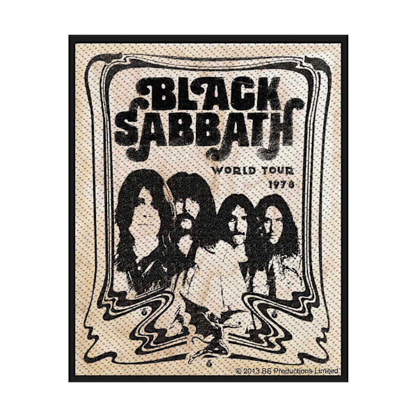 Black Sabbath Band Patch One Size Svart/Beige Black/Beige One Size