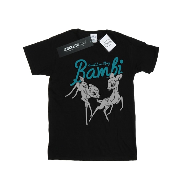Disney Mens Bambi Great Love Story T-shirt 5XL Svart Black 5XL