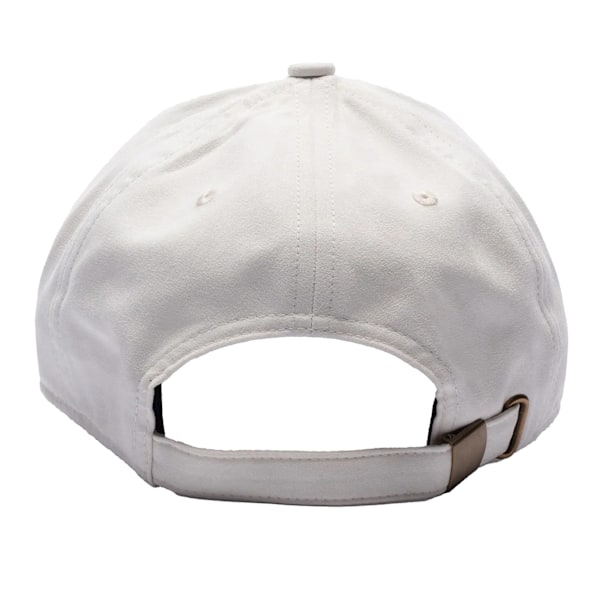 SikSilk Logo Baseballkeps i Faux Suede One Size Ecru Ecru One Size