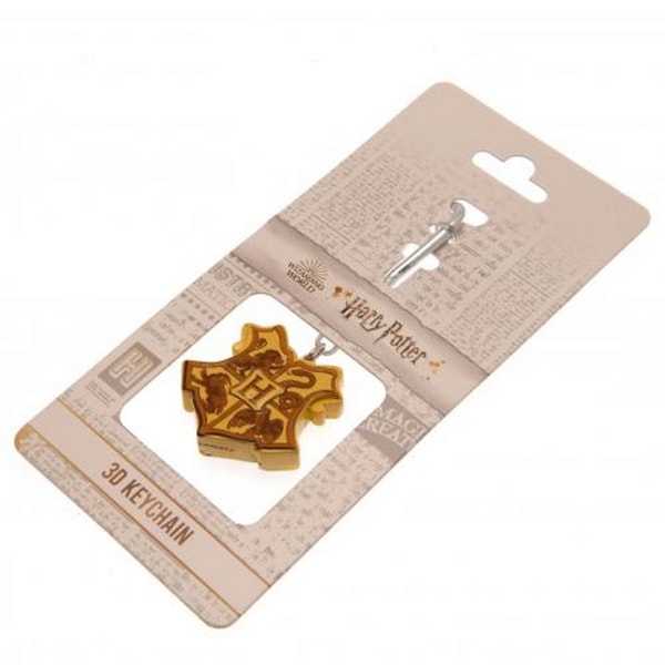 Harry Potter Hogwarts 3D Nyckelring One Size Guld Gold One Size