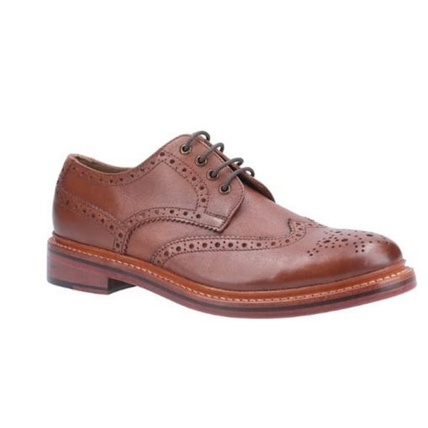 Cotswold Quenington Goodyear Welt snörskor i läder för män, 10 Brown 10 UK