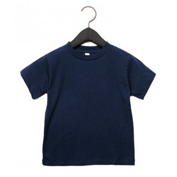 Canvas barns unisex T-shirt med rund hals, ålder 4 Marinblå Navy Age 4