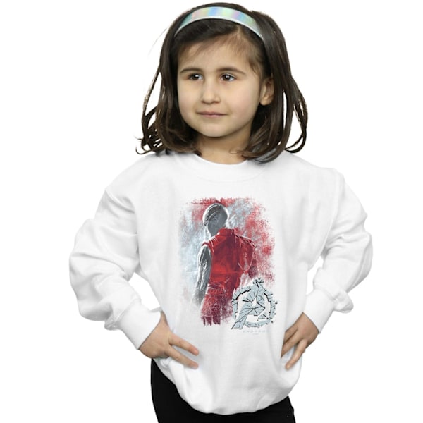 Marvel Girls Avengers Endgame Nebula Borstad Sweatshirt 5-6 år White 5-6 Years