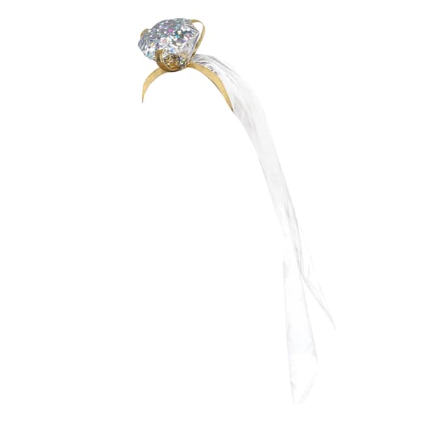Smiffys Dam/Dam Ring Möhippa Pannband & Slöja One Size W White One Size