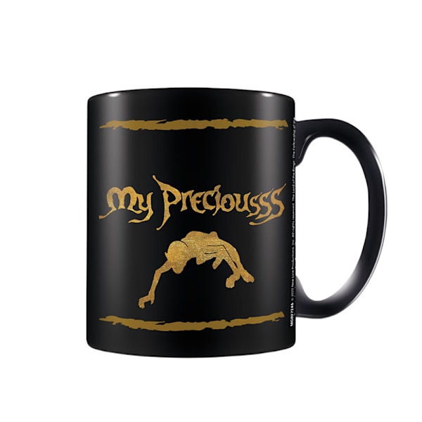 The Lord Of The Rings My Precious Mug En Storlek Svart/Guld Black/Gold One Size