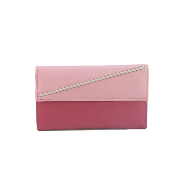 Eastern Counties Leather Andria Colour Block Läderplånbok En Pink/Blue/Ivory One Size