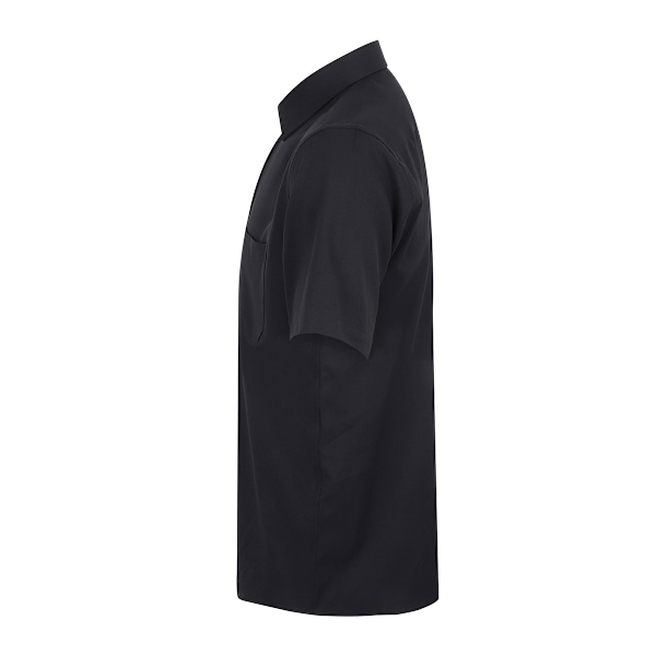 Henbury Herr Kortärmad Skjorta 3XL Svart Black 3XL