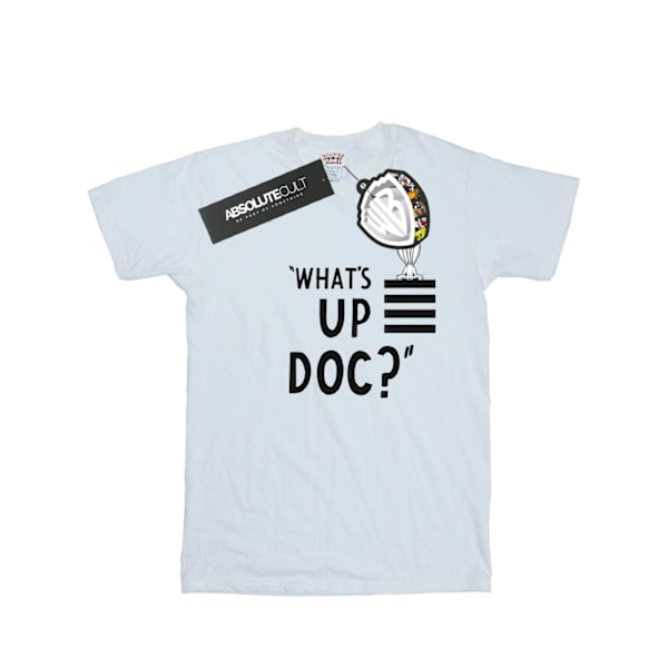 Looney Tunes Dam/Damer Bugs Bunny What´s Up Doc Stripes Bomullströja White L