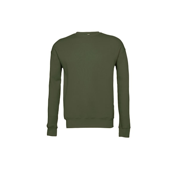 Bella + Canvas Unisex Vuxen Fleece Drop Shoulder Sweatshirt XS Military Green XS