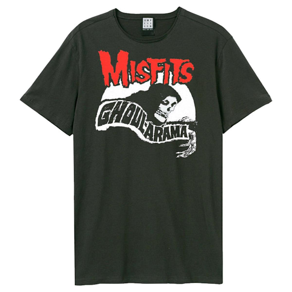 Amplified Unisex Adult Ghoularama Misfits T-Shirt XS Charcoal Charcoal XS