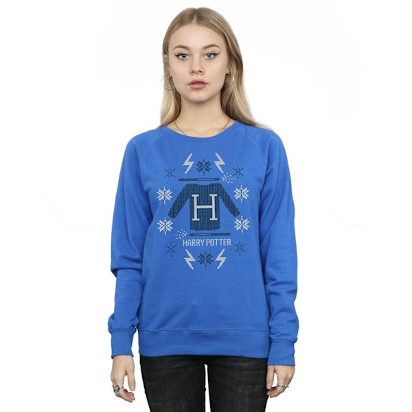 Harry Potter Dam/Damjul Jul Stickad Sweatshirt S Royal Bl Royal Blue S