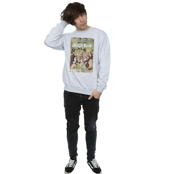 Djungelboken Herr Poster Sweatshirt L Sports Grey Sports Grey L